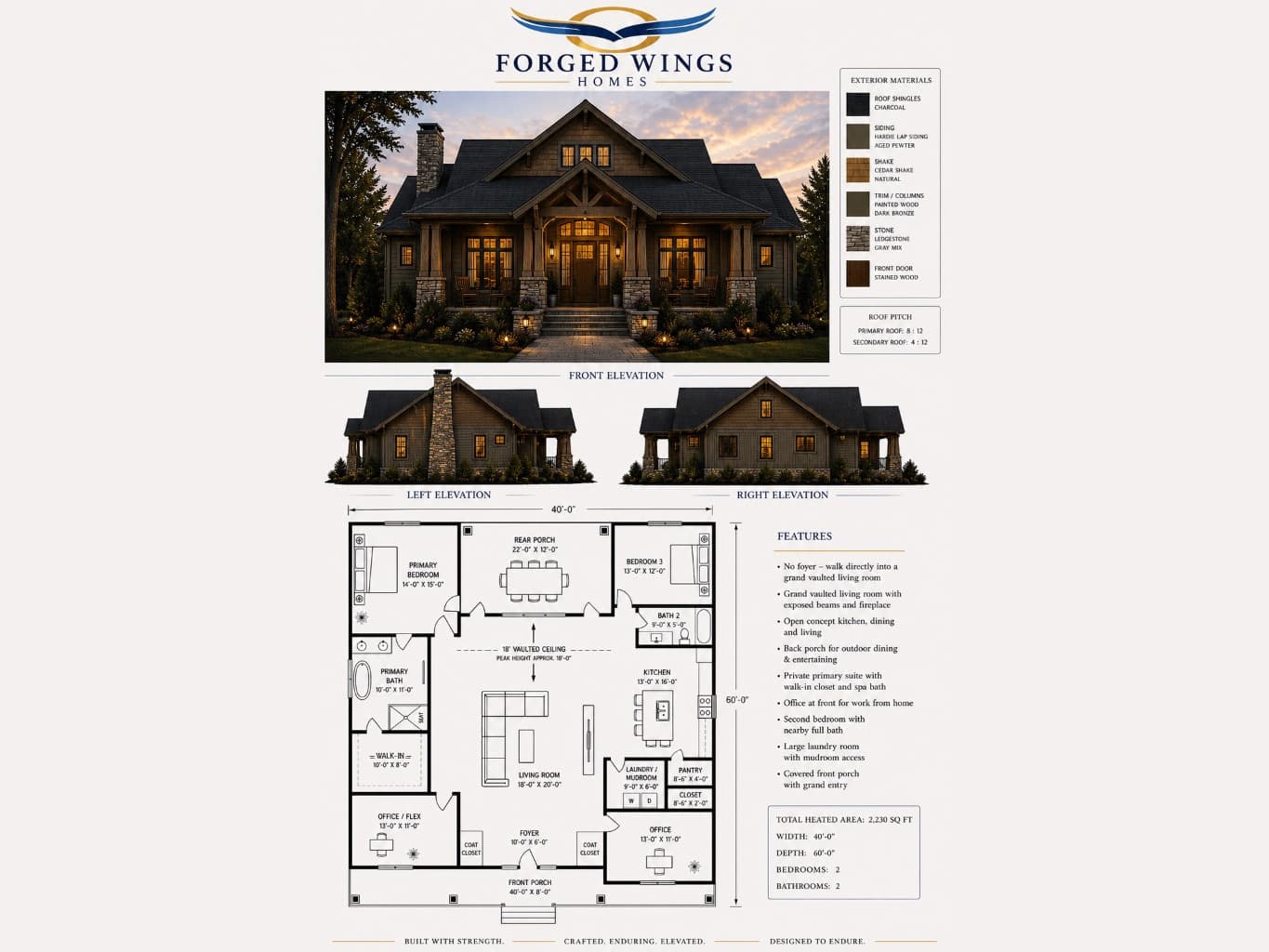 Craftsman Custom Home — after